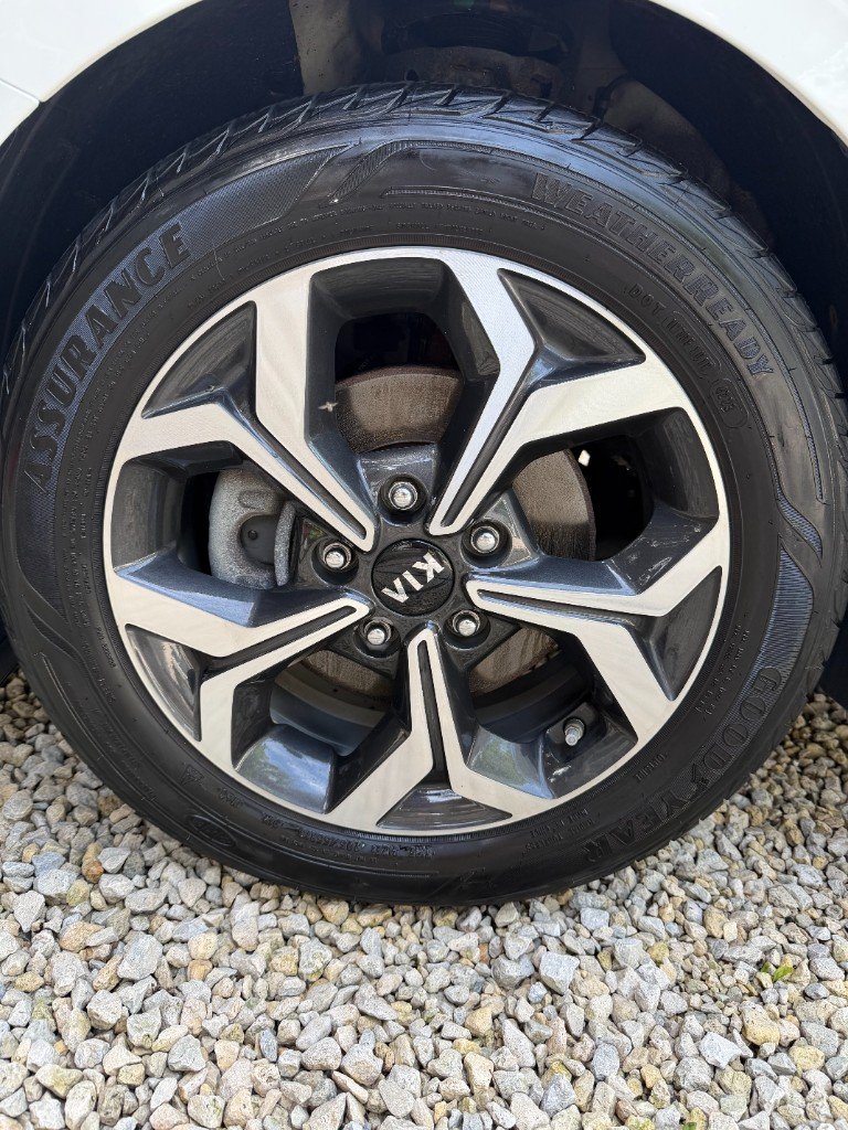 Deep cleaned wheel and tire